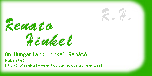 renato hinkel business card